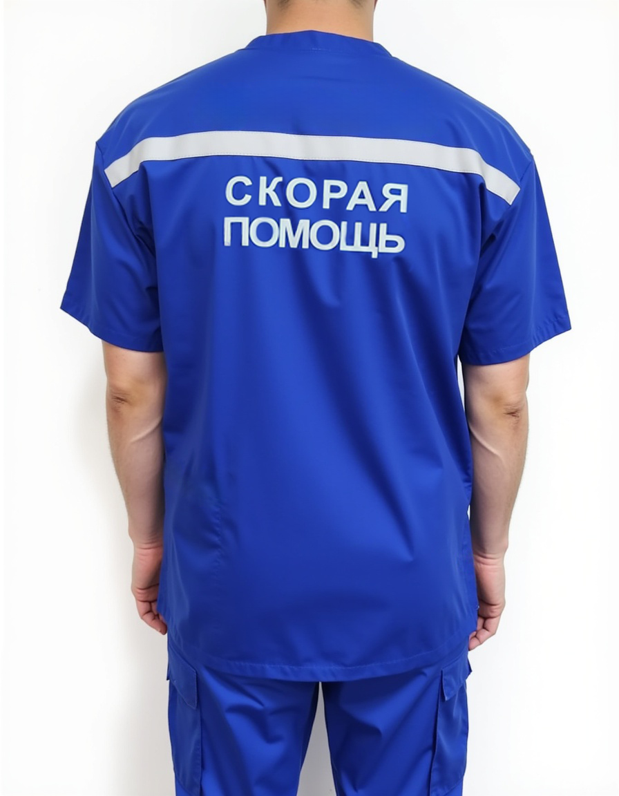 Блуза унисекс Файер М, василек NEW 11